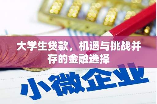 张掖大学生贷款，机遇与挑战并存的金融选择