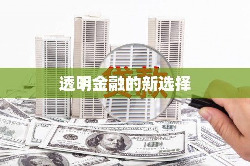 张掖透明金融的新选择