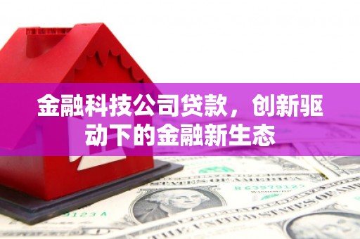 张掖金融科技公司贷款，创新驱动下的金融新生态