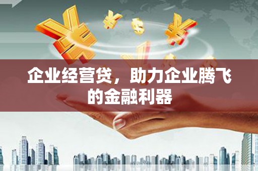 张掖企业经营贷，助力企业腾飞的金融利器