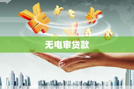张掖无电审贷款
