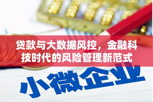张掖贷款与大数据风控，金融科技时代的风险管理新范式