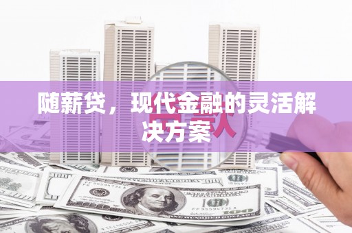 张掖随薪贷，现代金融的灵活解决方案