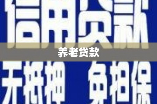 张掖养老贷款