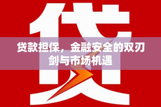 张掖贷款担保，金融安全的双刃剑与市场机遇