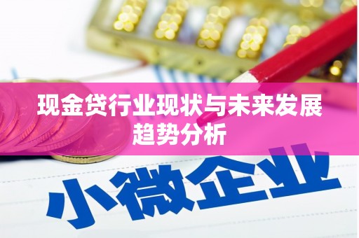 张掖现金贷行业现状与未来发展趋势分析