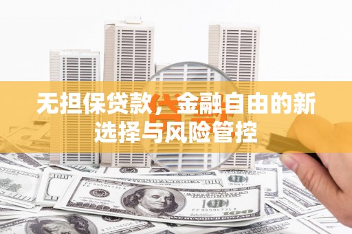 张掖无担保贷款，金融自由的新选择与风险管控