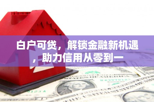 张掖白户可贷，解锁金融新机遇，助力信用从零到一