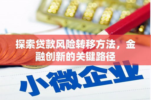 张掖探索贷款风险转移方法，金融创新的关键路径
