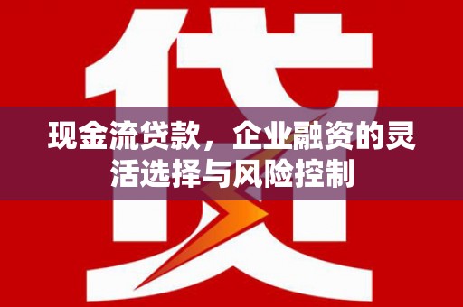 张掖现金流贷款，企业融资的灵活选择与风险控制