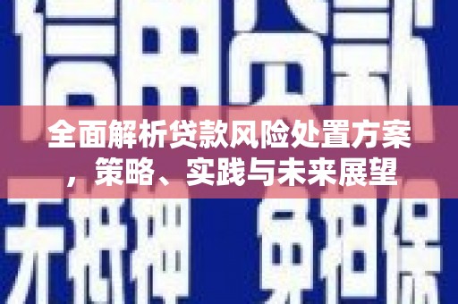 张掖全面解析贷款风险处置方案，策略、实践与未来展望