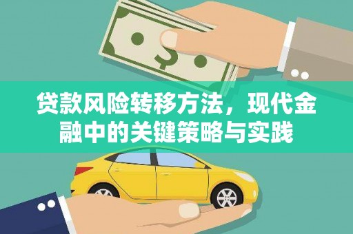 张掖贷款风险转移方法，现代金融中的关键策略与实践