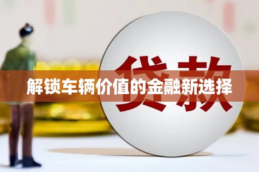 张掖解锁车辆价值的金融新选择