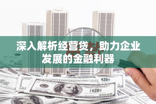 张掖深入解析经营贷，助力企业发展的金融利器