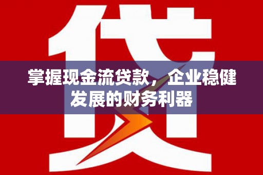 张掖掌握现金流贷款，企业稳健发展的财务利器