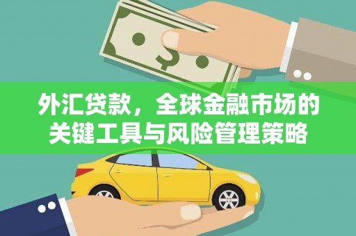 张掖外汇贷款，全球金融市场的关键工具与风险管理策略