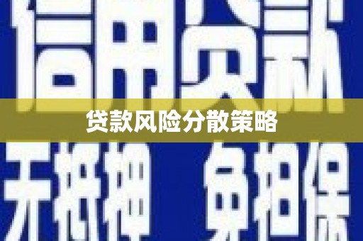 张掖贷款风险分散策略