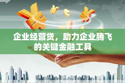 张掖企业经营贷，助力企业腾飞的关键金融工具