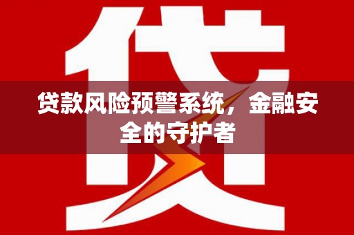 张掖贷款风险预警系统，金融安全的守护者