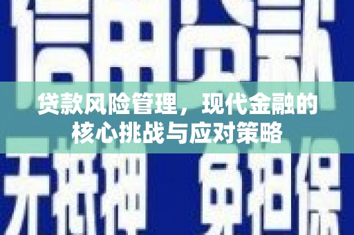 张掖贷款风险管理，现代金融的核心挑战与应对策略