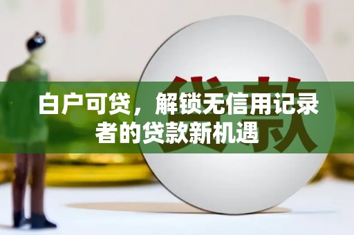 张掖白户可贷，解锁无信用记录者的贷款新机遇
