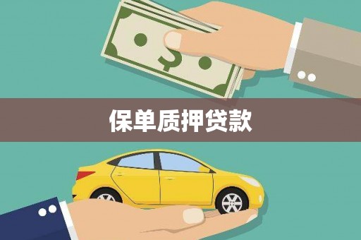 张掖保单质押贷款