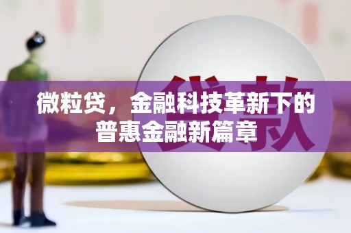张掖微粒贷，金融科技革新下的普惠金融新篇章