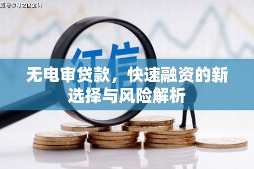 张掖无电审贷款，快速融资的新选择与风险解析