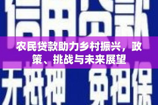 张掖农民贷款助力乡村振兴，政策、挑战与未来展望