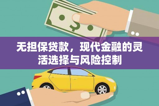张掖无担保贷款，现代金融的灵活选择与风险控制