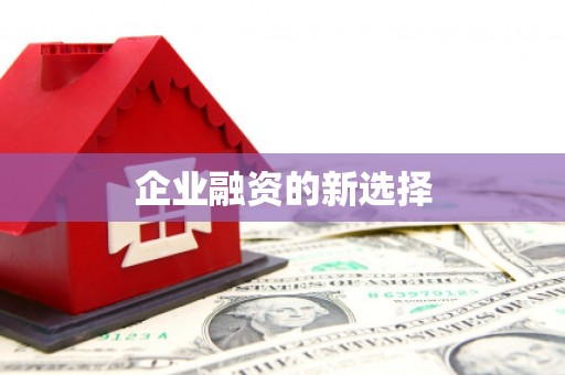张掖企业融资的新选择