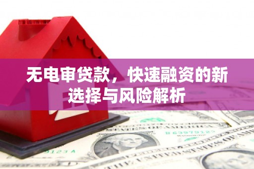 张掖无电审贷款，快速融资的新选择与风险解析