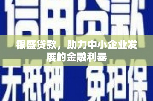张掖银盛贷款，助力中小企业发展的金融利器