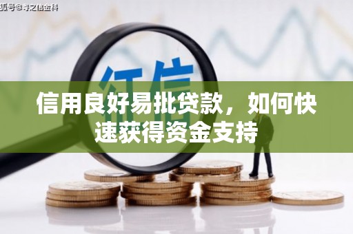 张掖信用良好易批贷款，如何快速获得资金支持