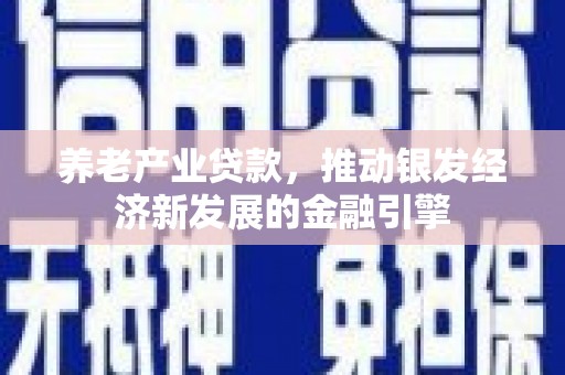 张掖养老产业贷款，推动银发经济新发展的金融引擎