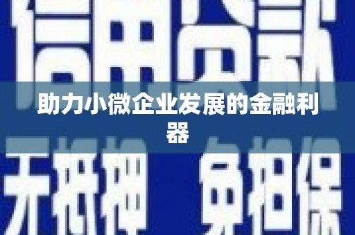 张掖助力小微企业发展的金融利器