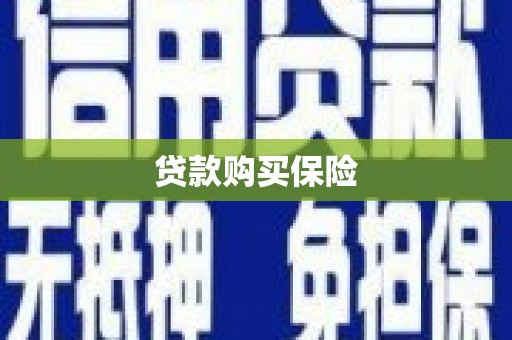 张掖贷款购买保险