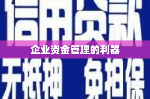 张掖企业资金管理的利器