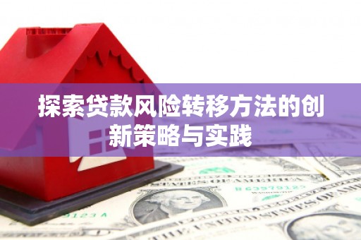 张掖探索贷款风险转移方法的创新策略与实践