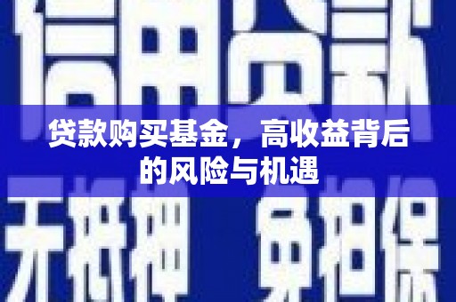 张掖贷款购买基金，高收益背后的风险与机遇
